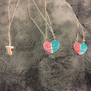 Justice necklaces cake and best friends